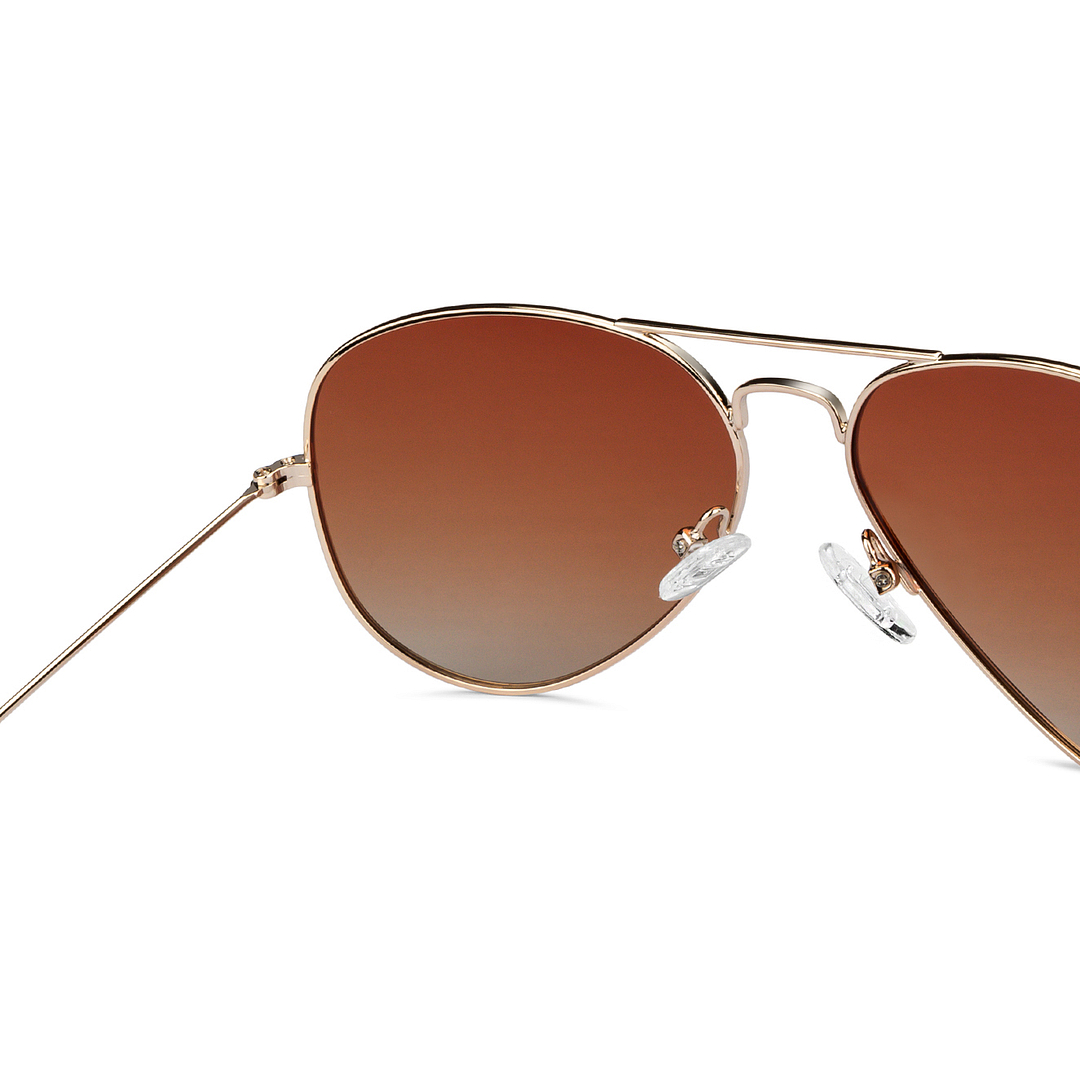 Vincent Chase Online Gold Full Rim Aviator right side