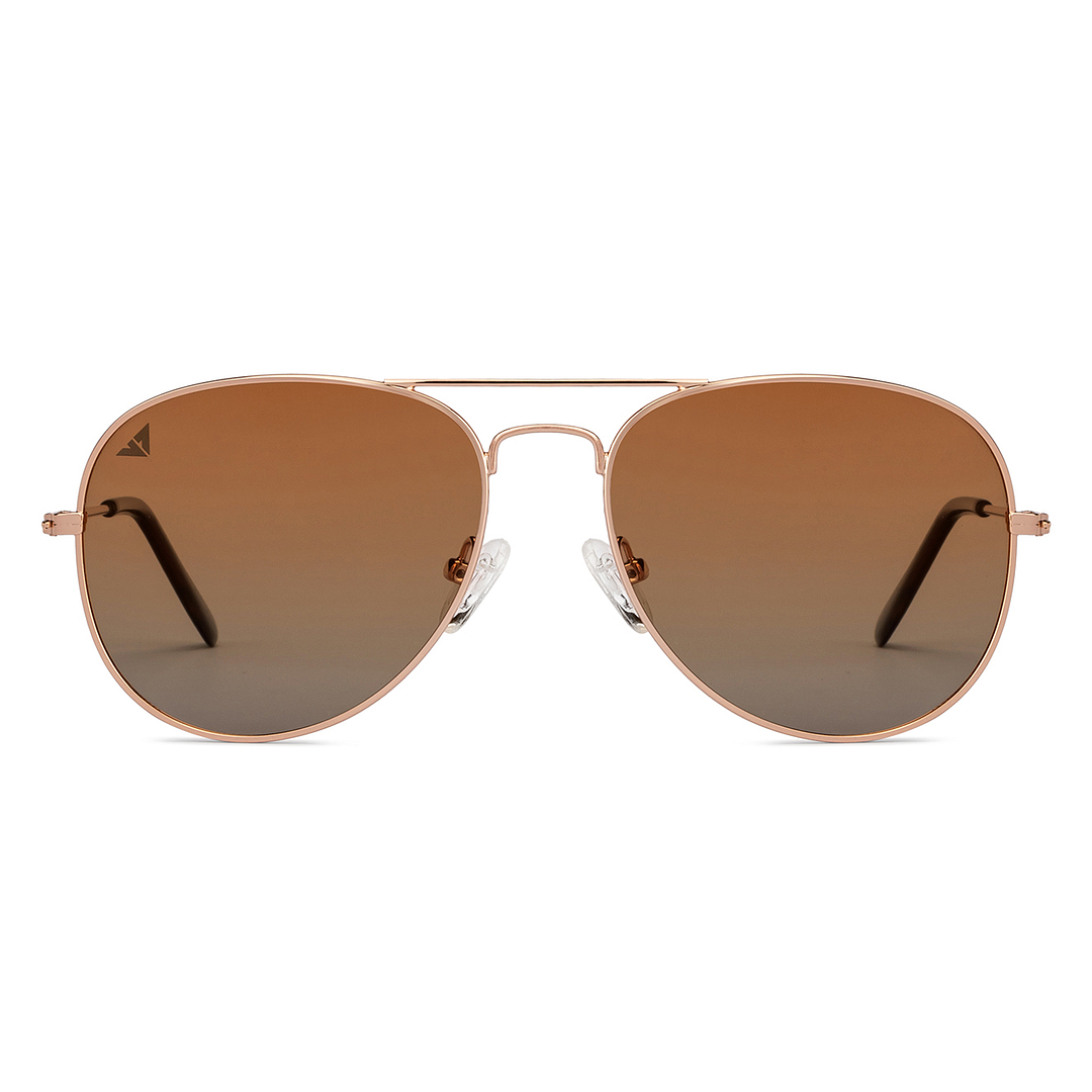 Vincent Chase Online Gold Full Rim Aviator left side