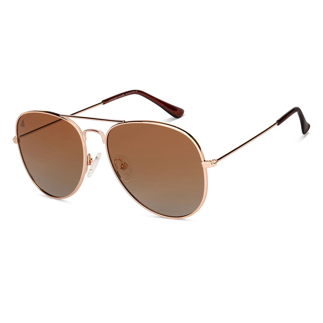 Vincent Chase Online Gold Full Rim Aviator right side
