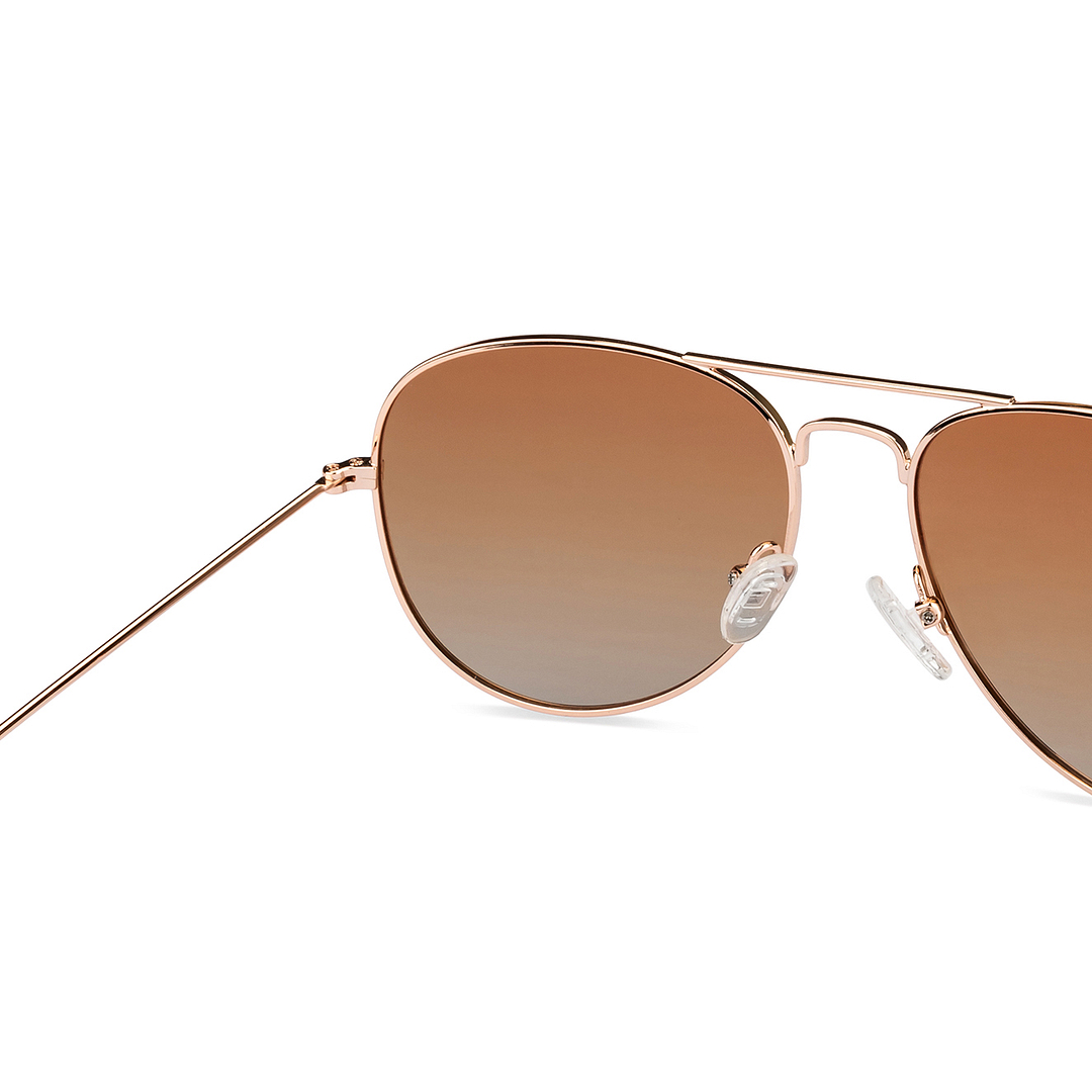 Vincent Chase Online Gold Full Rim Aviator right side