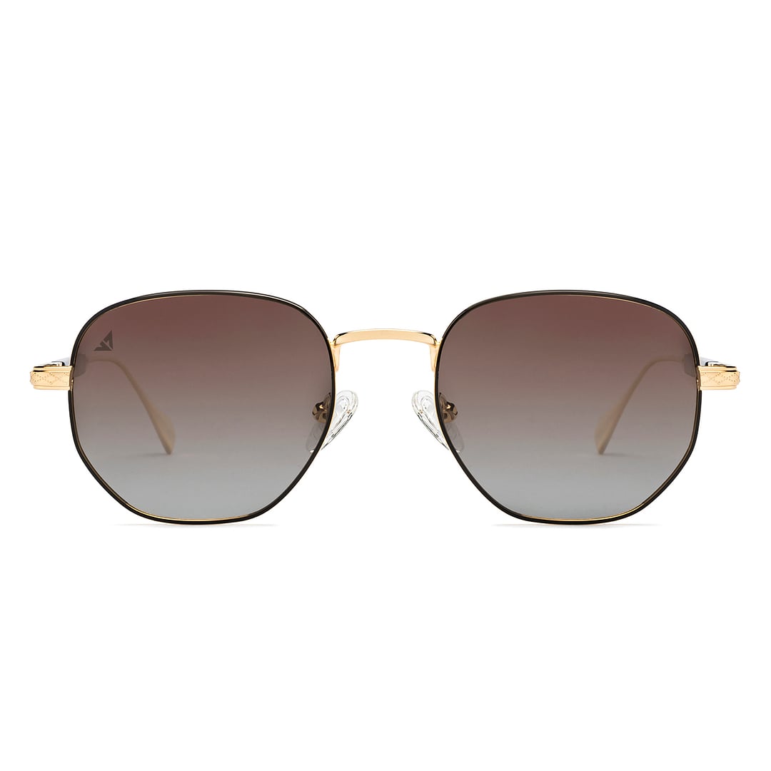 Vincent Chase Polarized Gold Full Rim Geometric right side