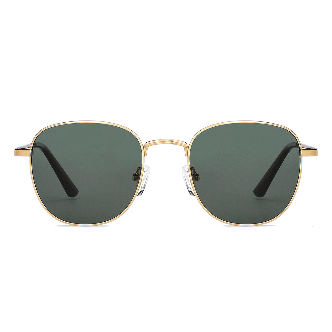 Vincent Chase Polarized Gold Full Rim Round left side