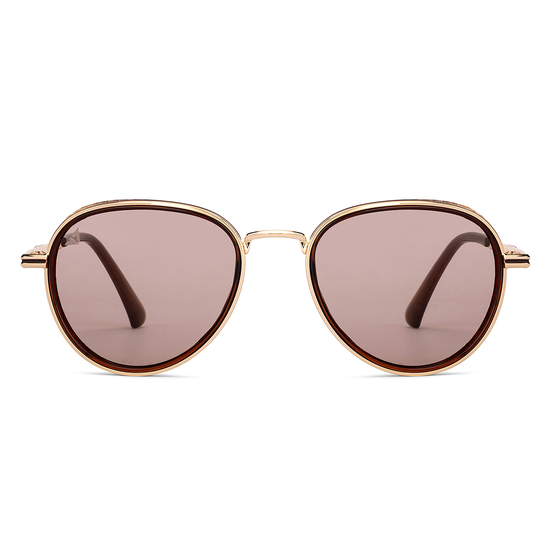 Vincent Chase Online Gold Full Rim Aviator left side