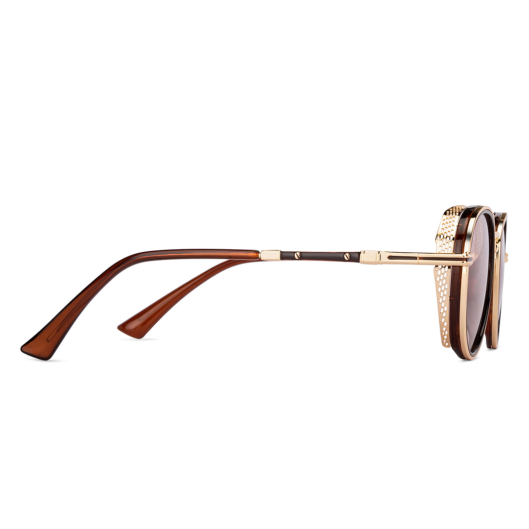 Vincent Chase Online Gold Full Rim Aviator left side