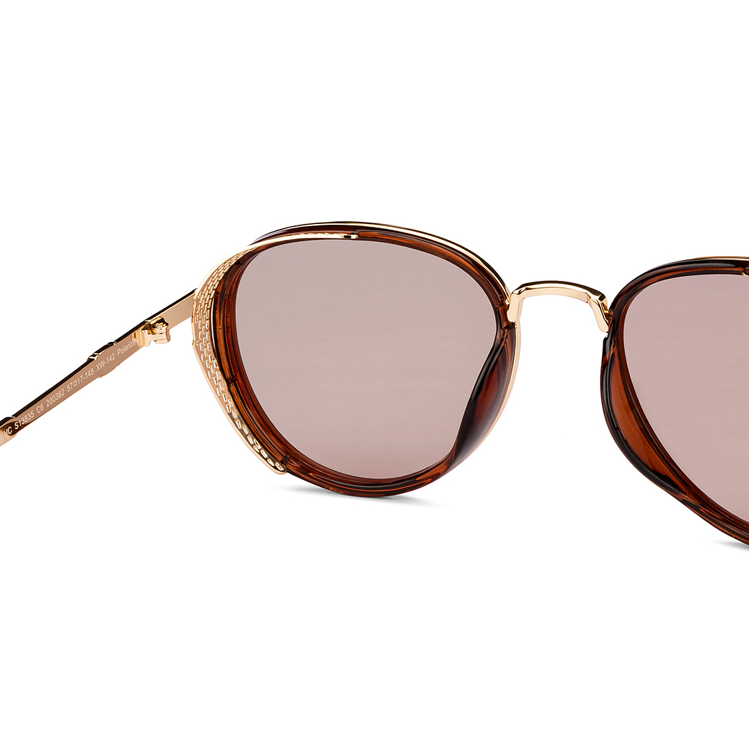 Vincent Chase Online Gold Full Rim Aviator left side