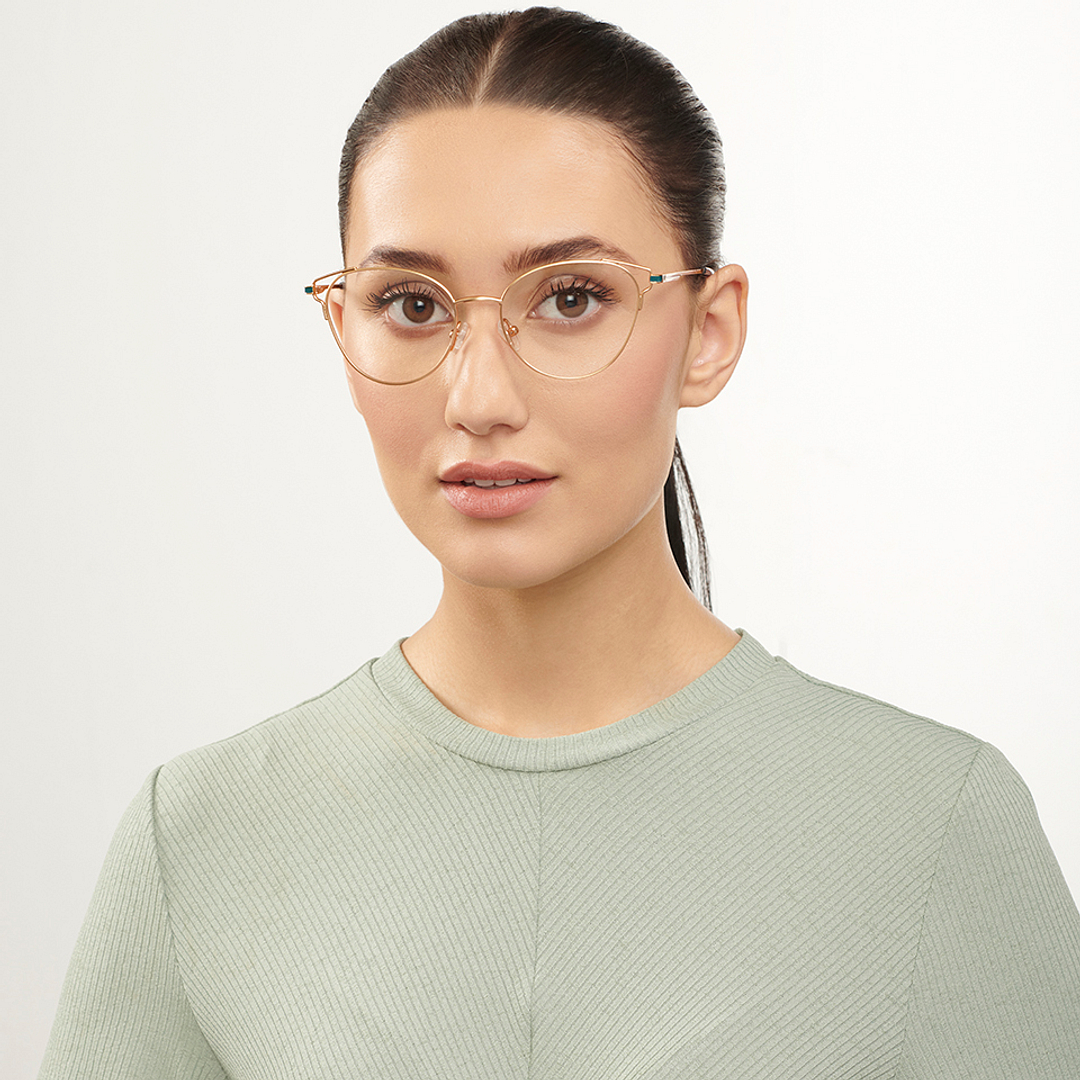 فينسنت تشيس أونلاين ذهب حافة كاملة عين القطة left side