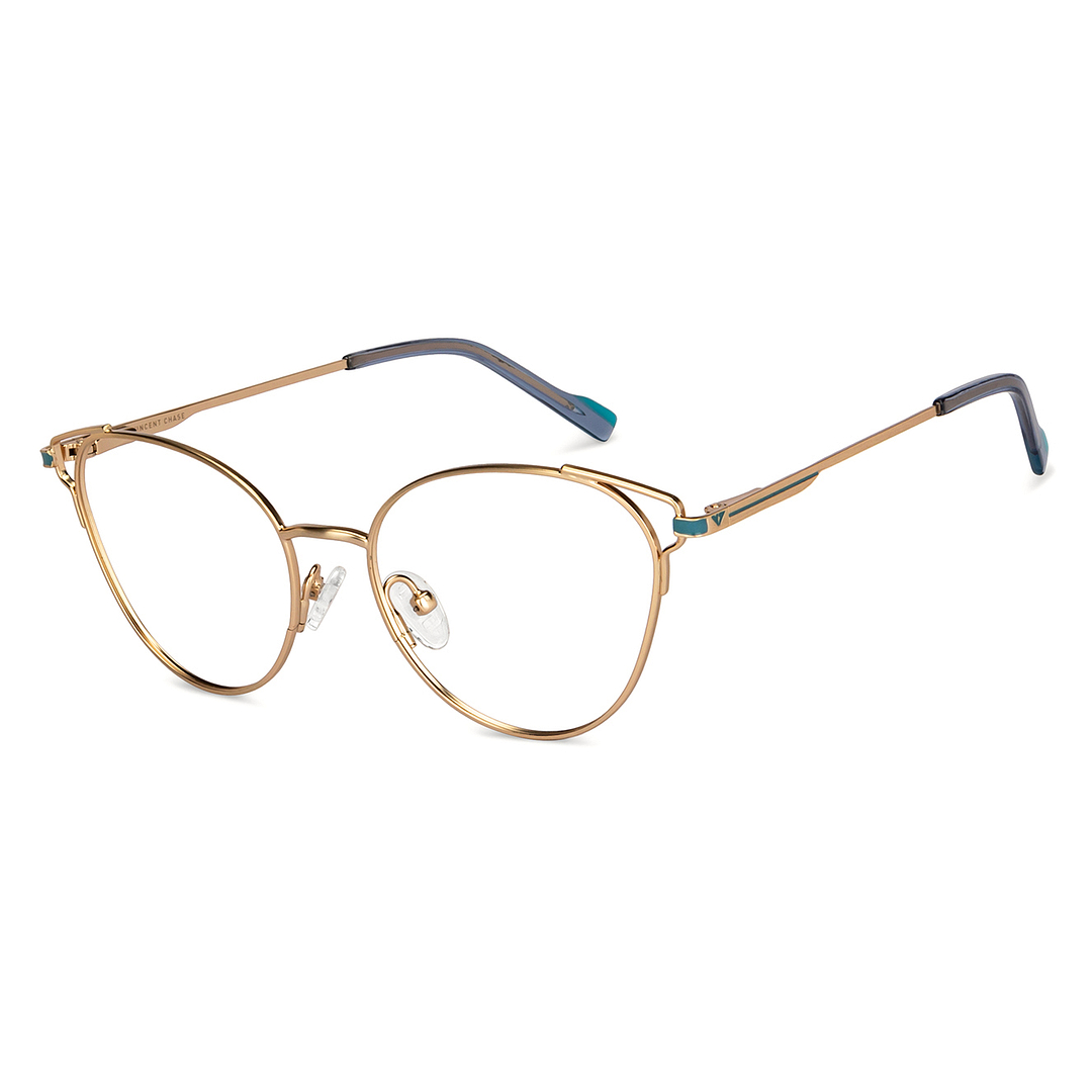 Vincent Chase Online Gold Full Rim Cat Eye right side