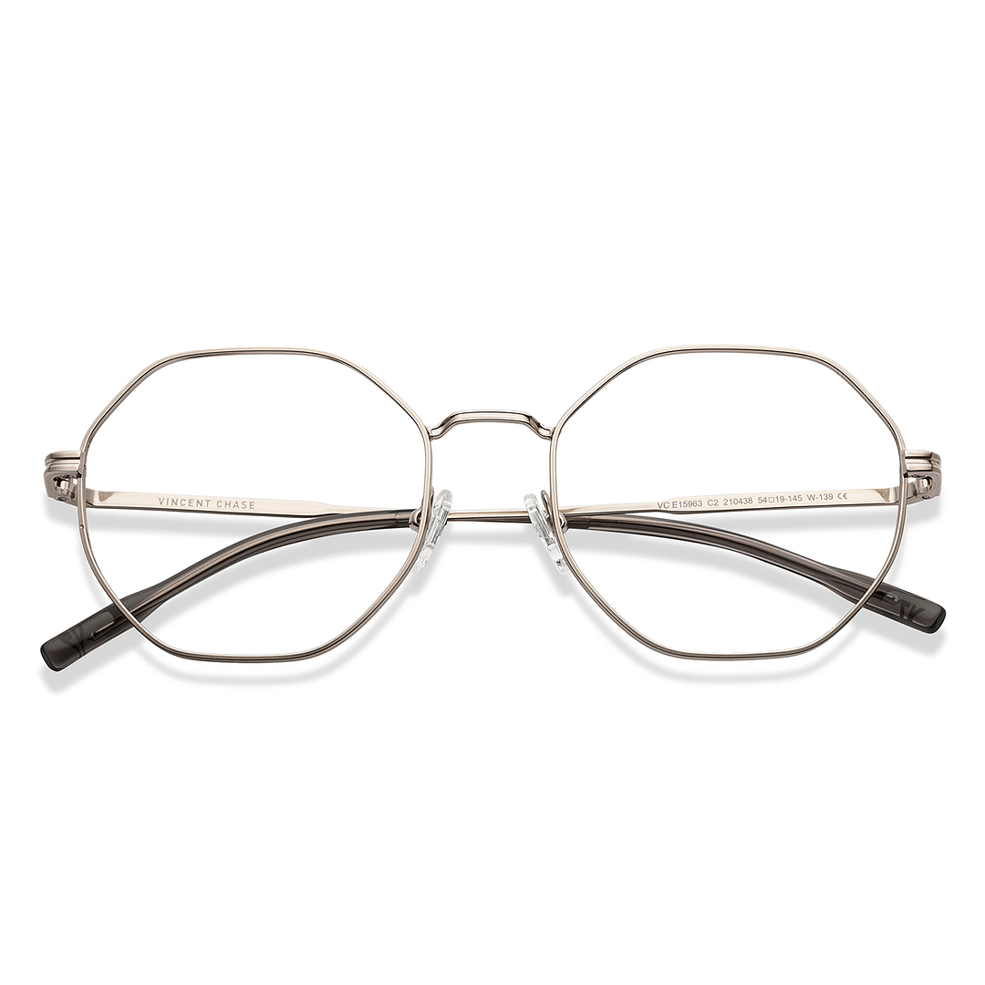 Vincent Chase Online Gold Full Rim Geometric left side