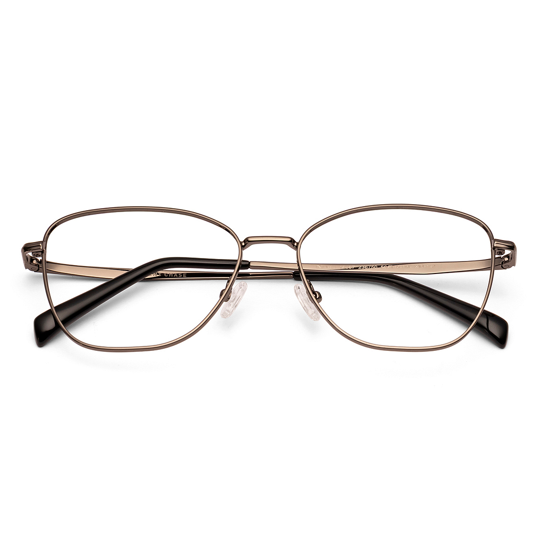 Dark Gunmetal Full Rim Cat Eye Vincent Chase Metal VC E18587