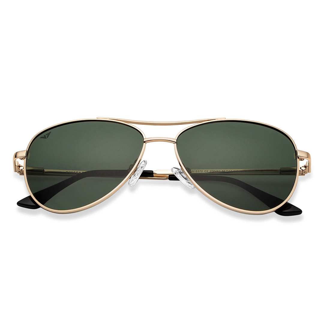 Vincent Chase Online Gold Full Rim Aviator left side