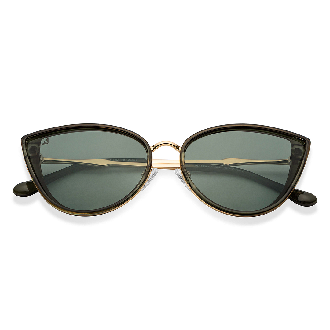 Vincent Chase Online Green Full Rim Cat Eye left side