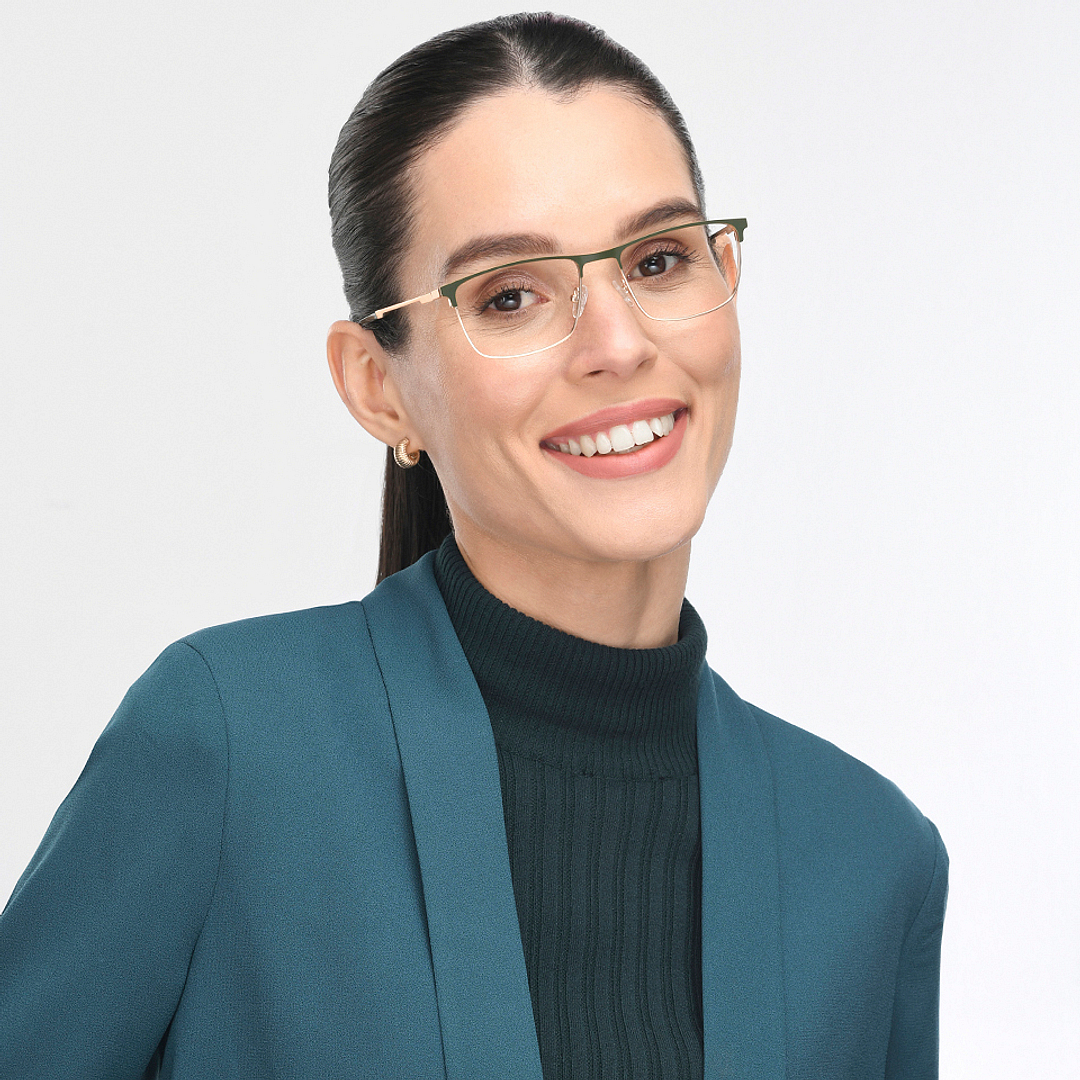 Vincent Chase Online Gold Full Rim Rectangle left side