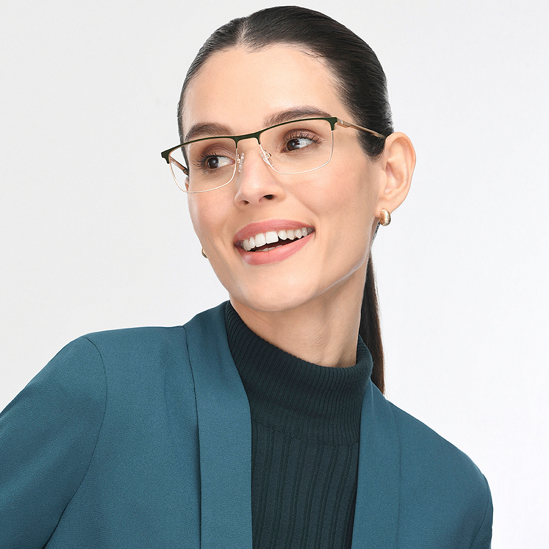 Vincent Chase Online Gold Full Rim Rectangle right side