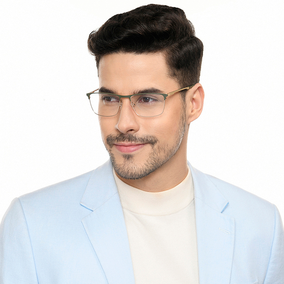 Vincent Chase Online Gold Full Rim Rectangle right side