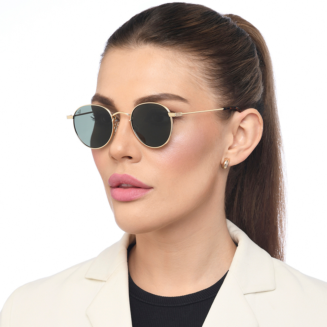 Vincent Chase Polarized Gold Full Rim Round right side