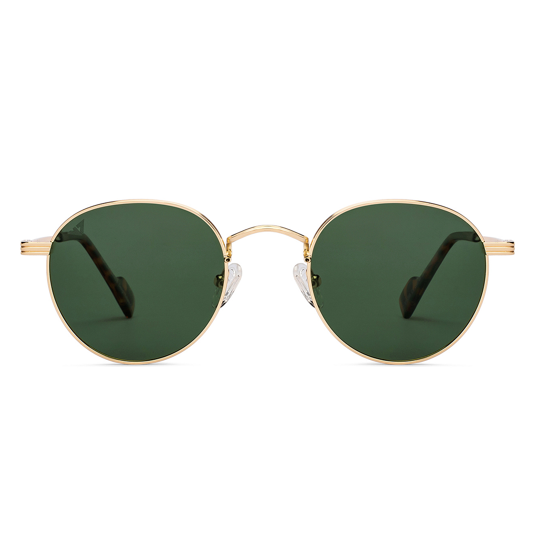 Vincent Chase Polarized Gold Full Rim Round right side