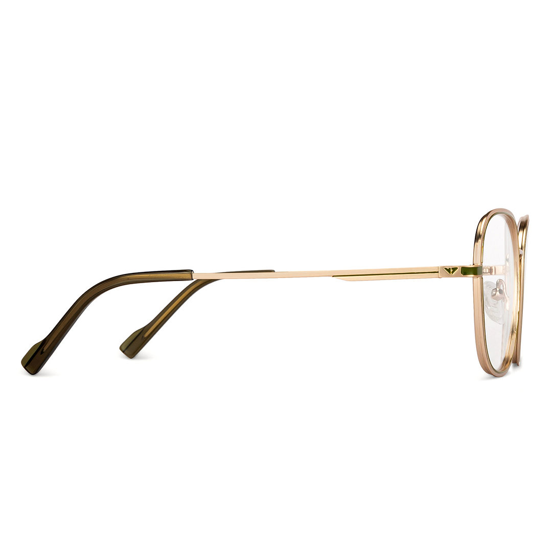 Vincent Chase Online Gold Full Rim Geometric left side