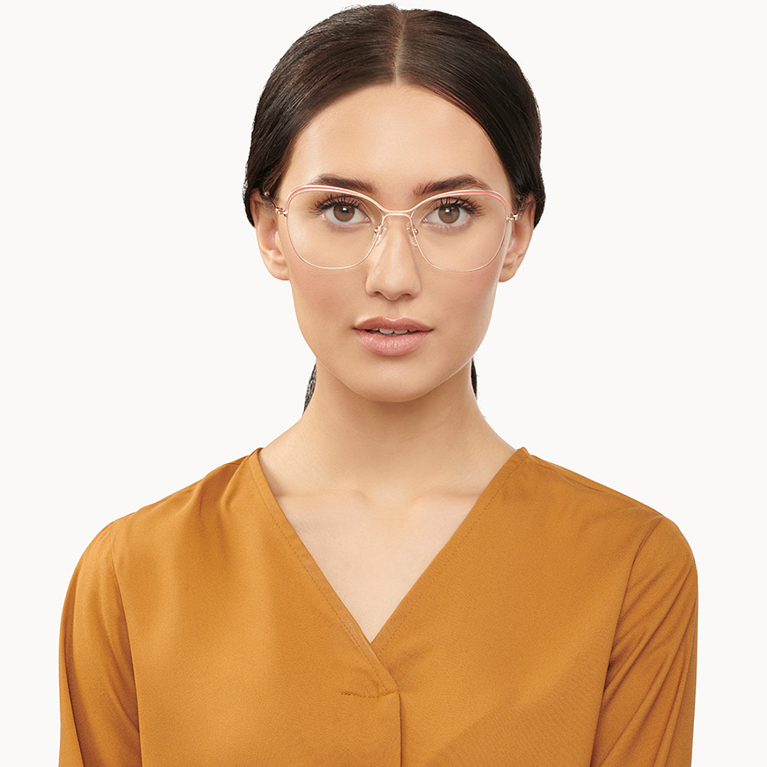 Vincent Chase Online Gold Full Rim Cat Eye left side