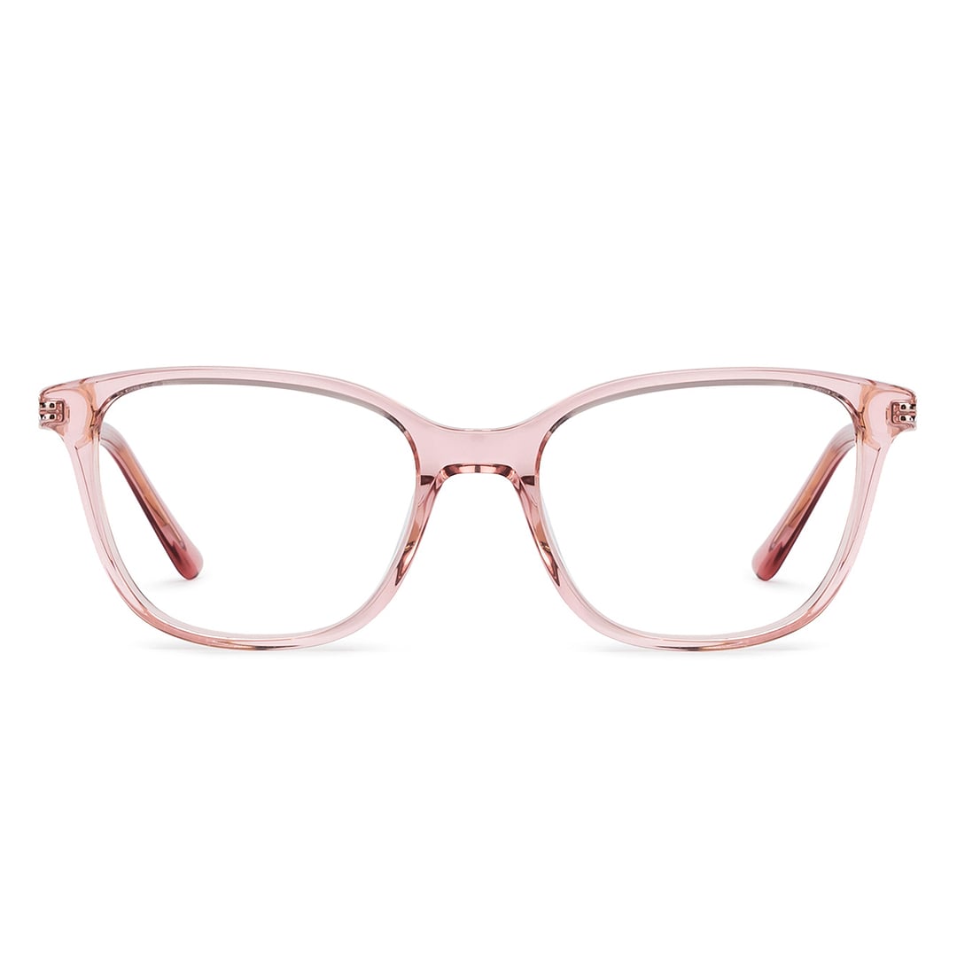 Vincent Chase Pink Transparent Full Rim Cat Eye left side