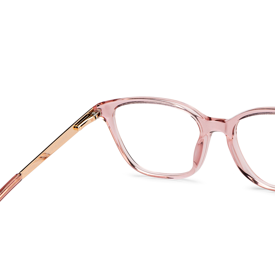 Vincent Chase Pink Transparent Full Rim Cat Eye right side