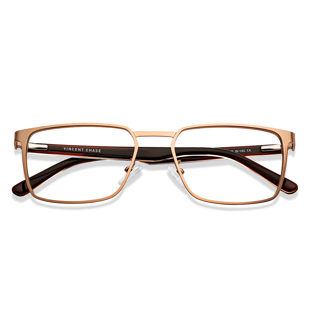 Vincent Chase Online Gold Full Rim Rectangle left side