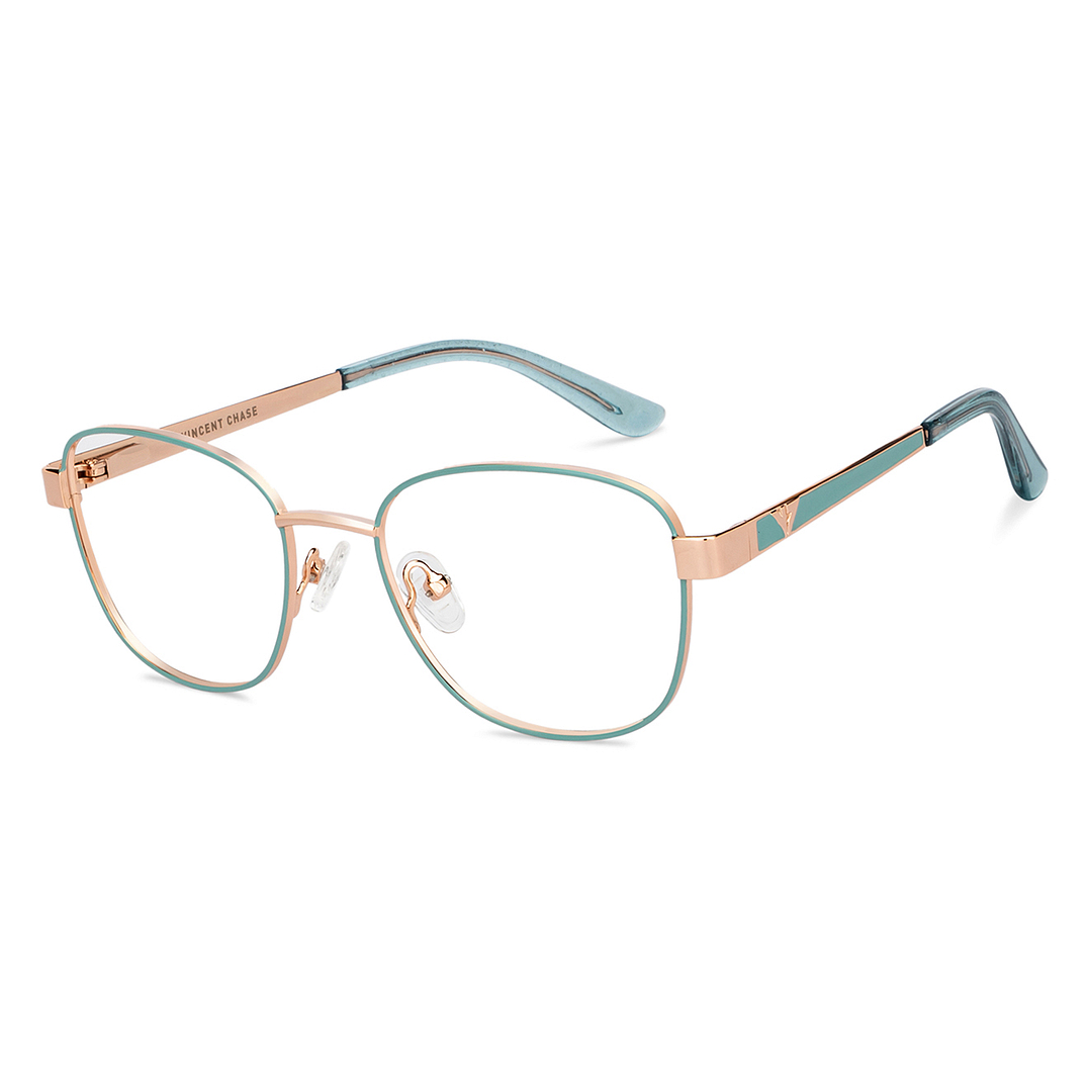 Vincent Chase Online Sky Blue Full Rim Cat Eye right side
