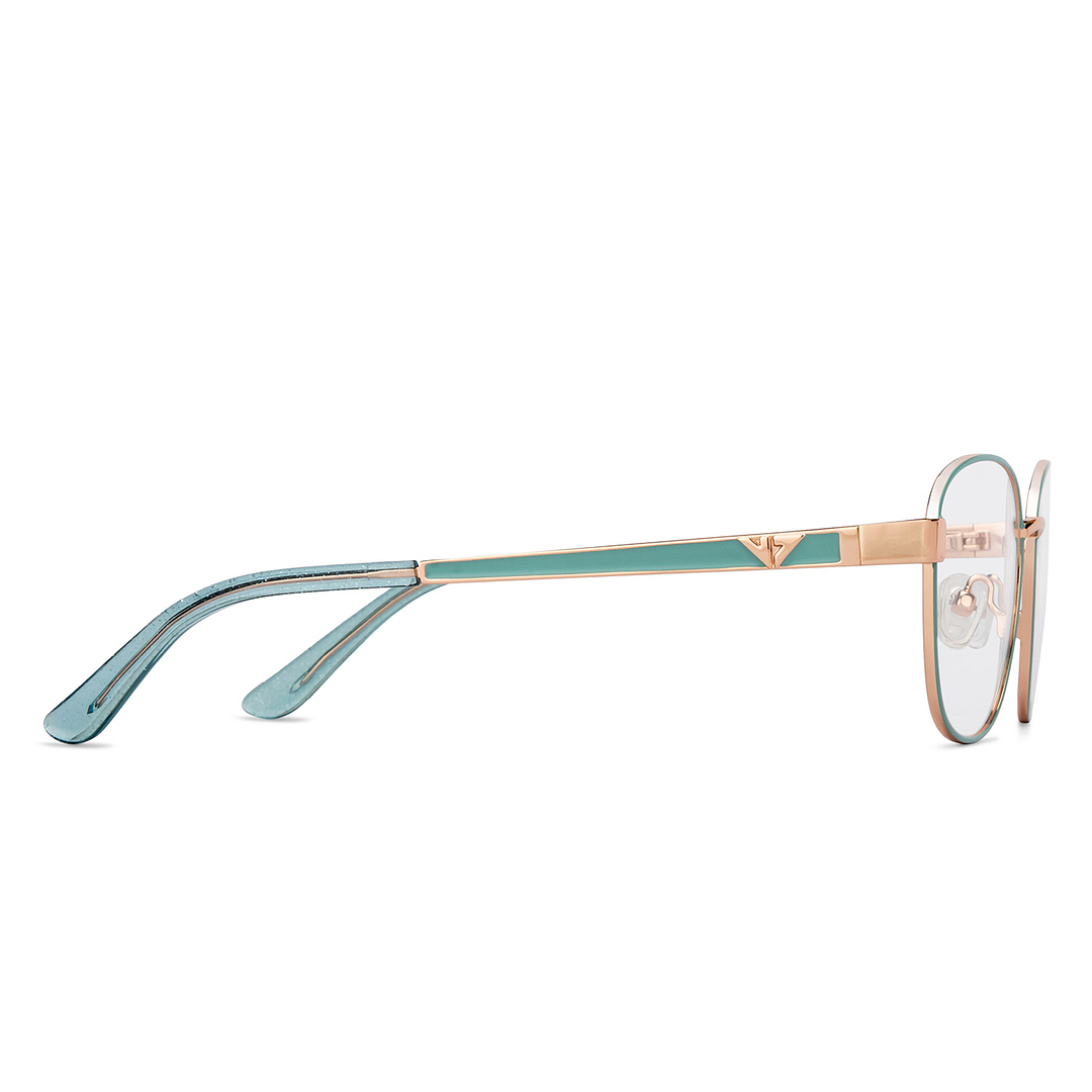 Vincent Chase Online Sky Blue Full Rim Cat Eye left side