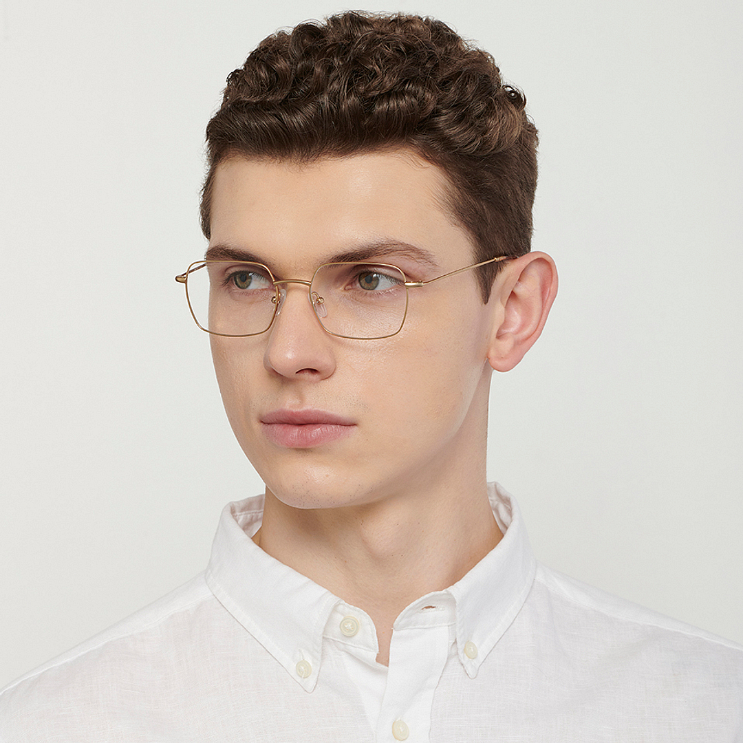 Vincent Chase Online Gold Full Rim Rectangle left side