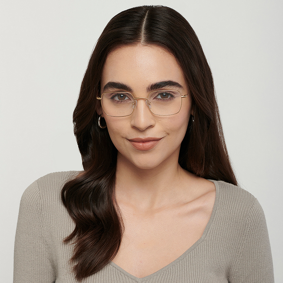 Vincent Chase Online Gold Full Rim Rectangle right side