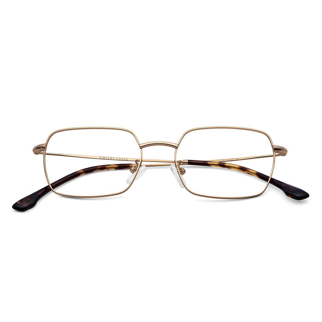 Vincent Chase Online Gold Full Rim Rectangle left side
