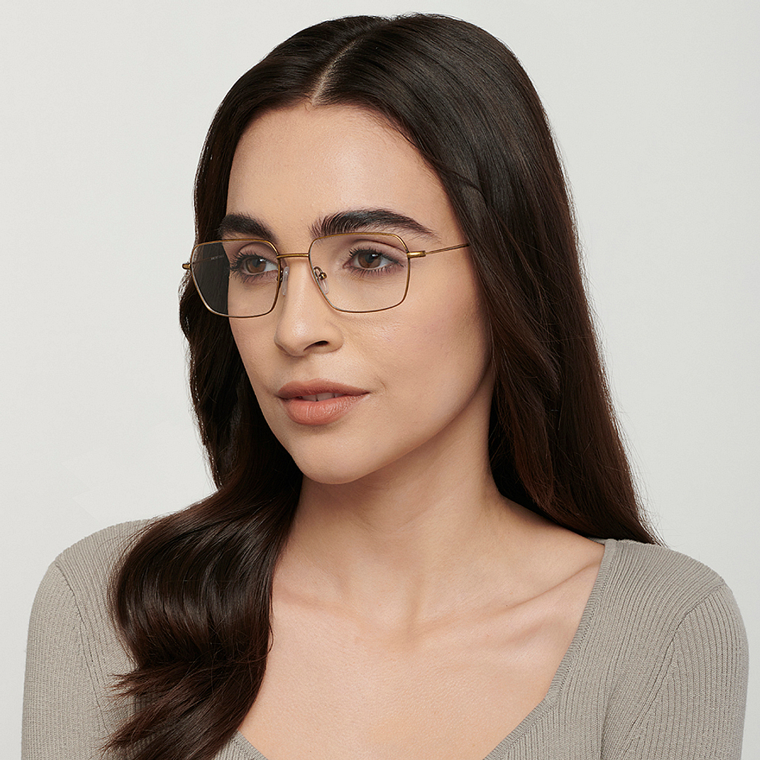 Vincent Chase Online Gold Full Rim Rectangle left side