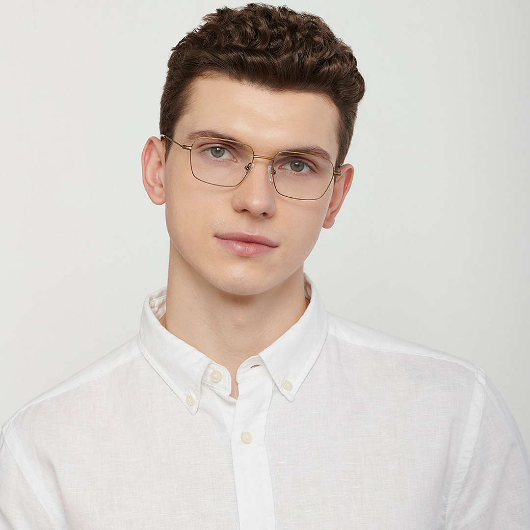 Vincent Chase Online Gold Full Rim Rectangle right side