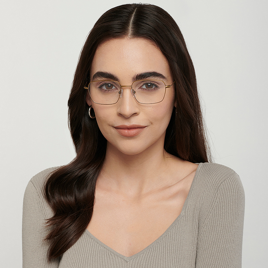 Vincent Chase Online Gold Full Rim Rectangle right side