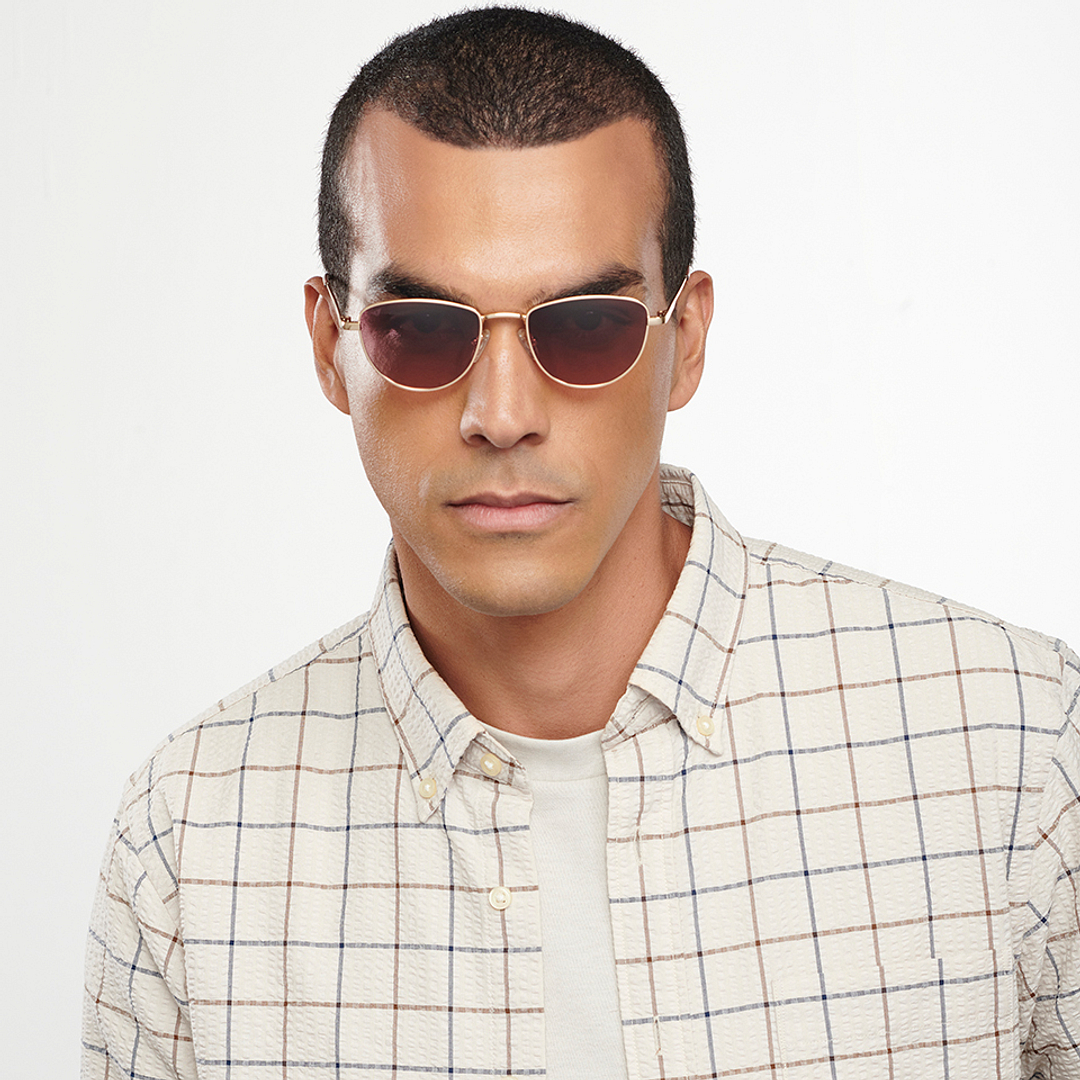 Vincent Chase Online Gold Full Rim Cat Eye left side