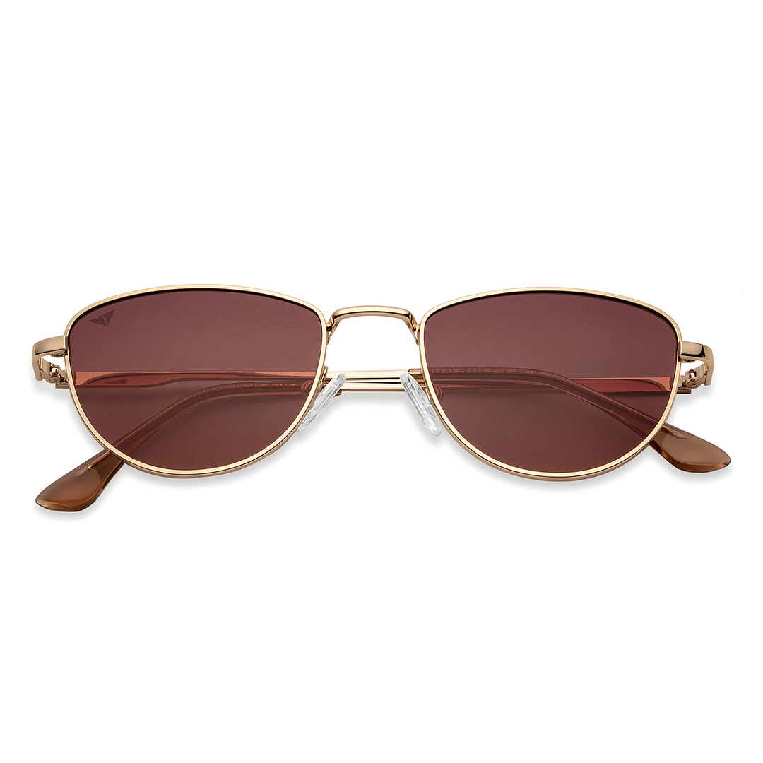 Vincent Chase Online Gold Full Rim Cat Eye left side