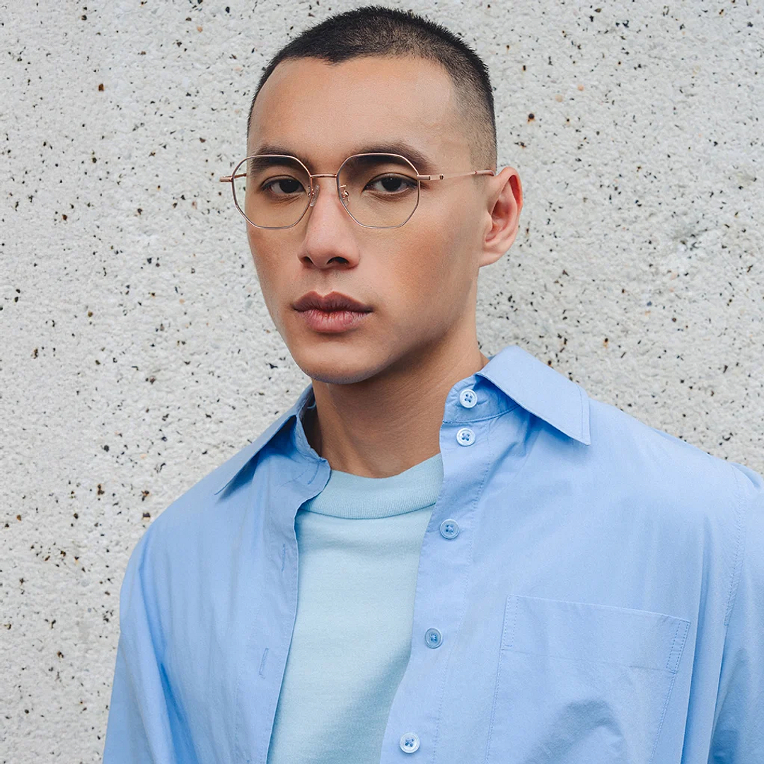 Vincent Chase Online Gold Full Rim Geometric right side