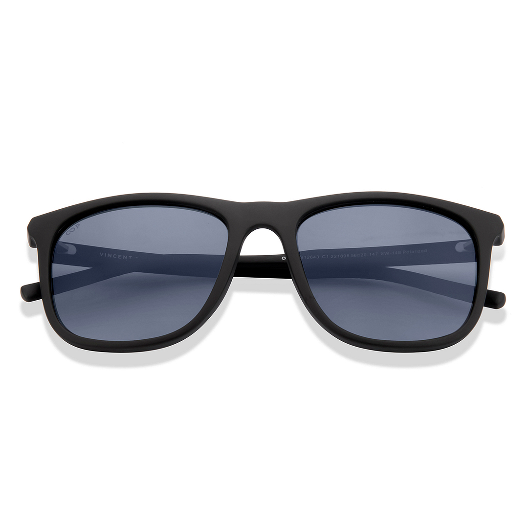 Vincent Chase Polarized Black Full Rim Square left side
