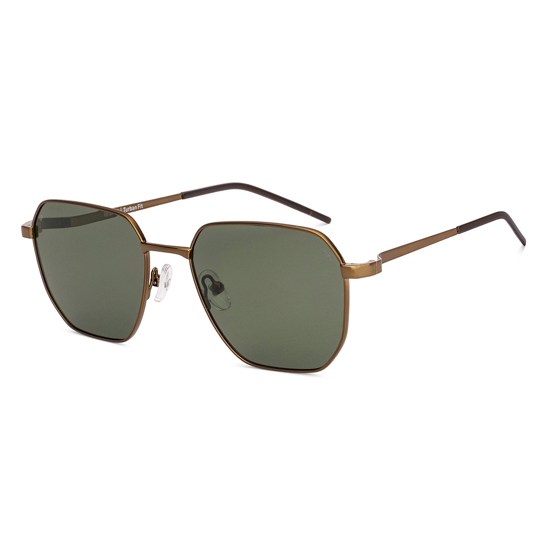 Green Brown Full Rim Geometric Vincent Chase Metal VC S19658