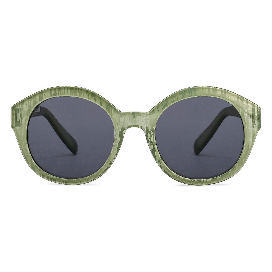 Hooper Light Green Full Rim Round left side