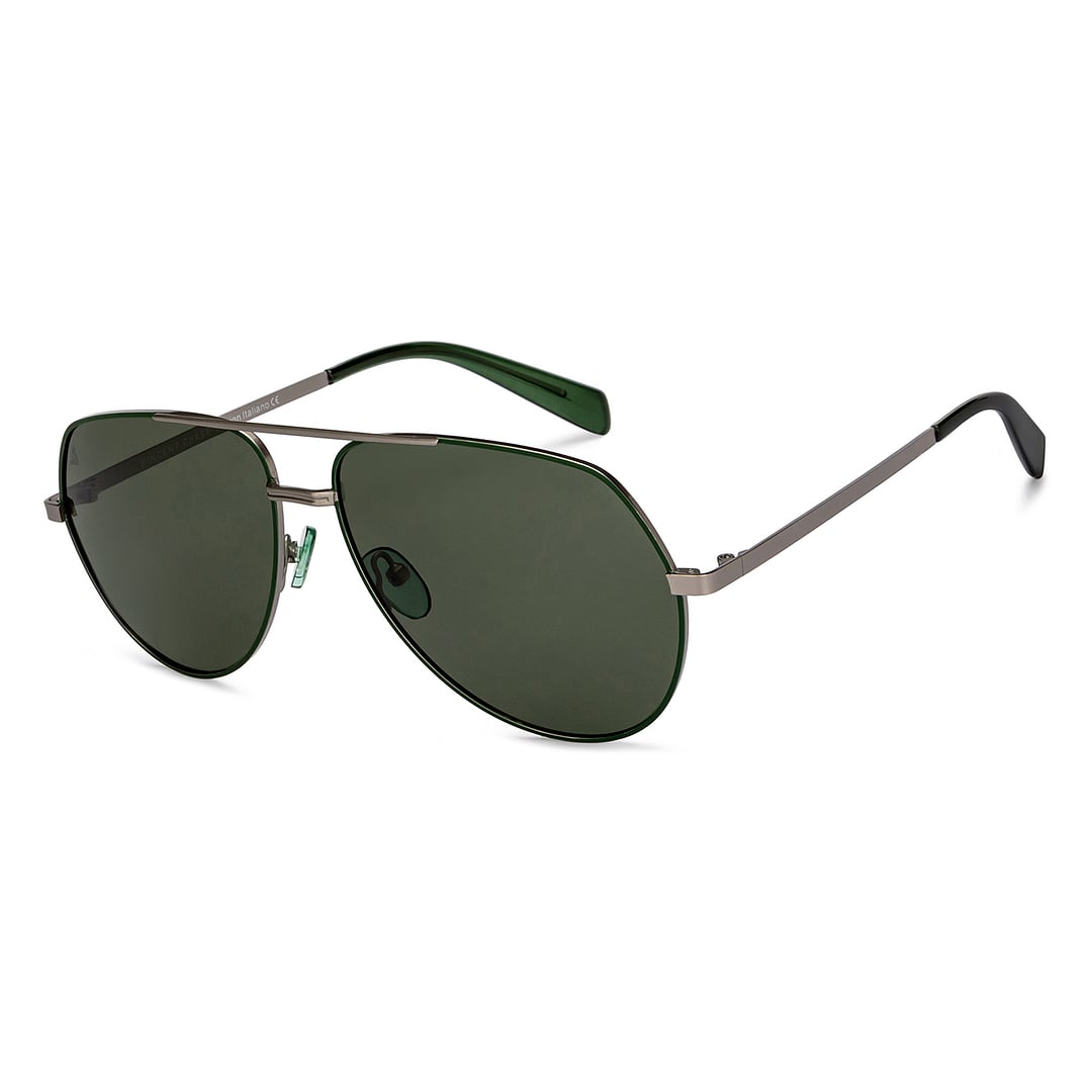 Vincent Chase Online Green Full Rim Aviator left side