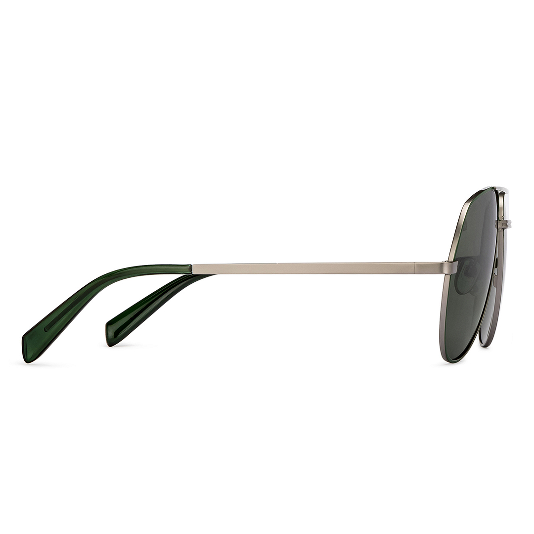 Vincent Chase Online Green Full Rim Aviator left side