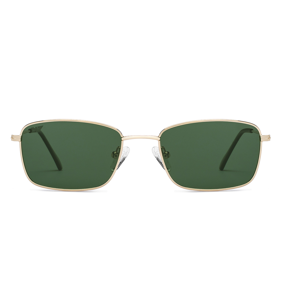 Buy Green Gold Full Rim Rectangle Square Vincent Chase K Pop-TR90