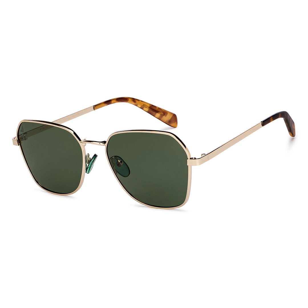 Vincent Chase Polarized Gold Full Rim Geometric left side