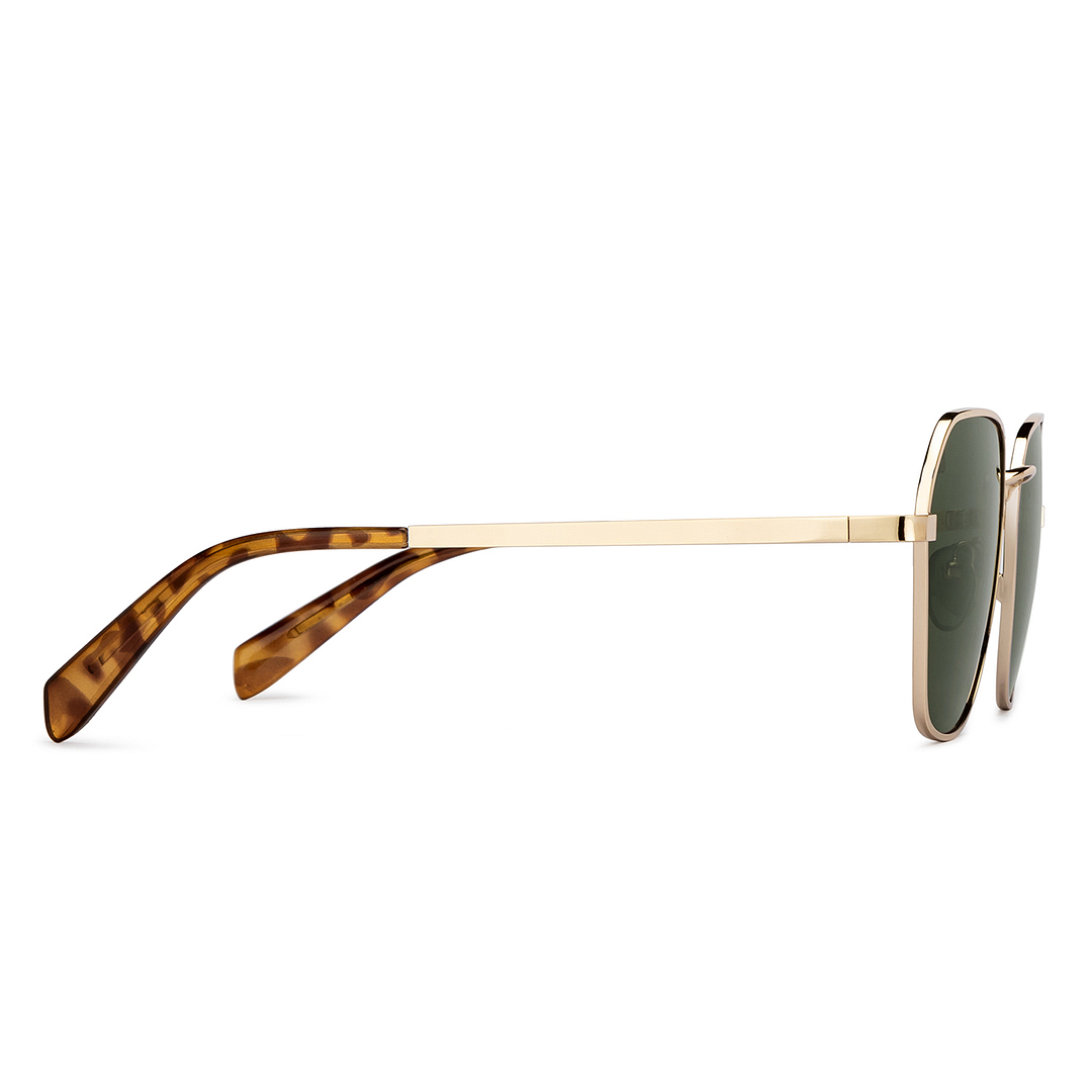 Vincent Chase Polarized Gold Full Rim Geometric left side