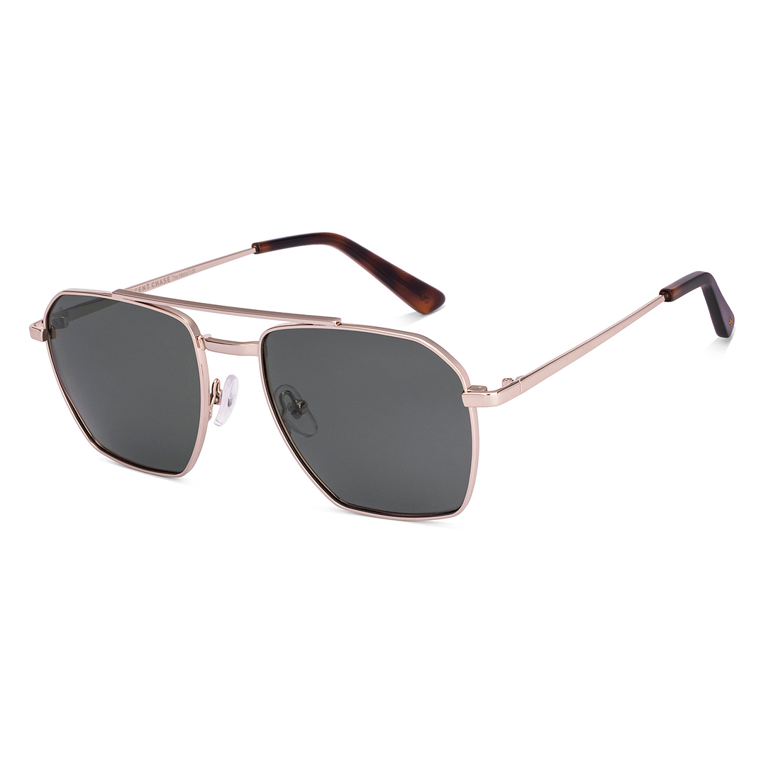 Buy Green Gold Full Rim Geometric Vincent Chase Sun Metal VC