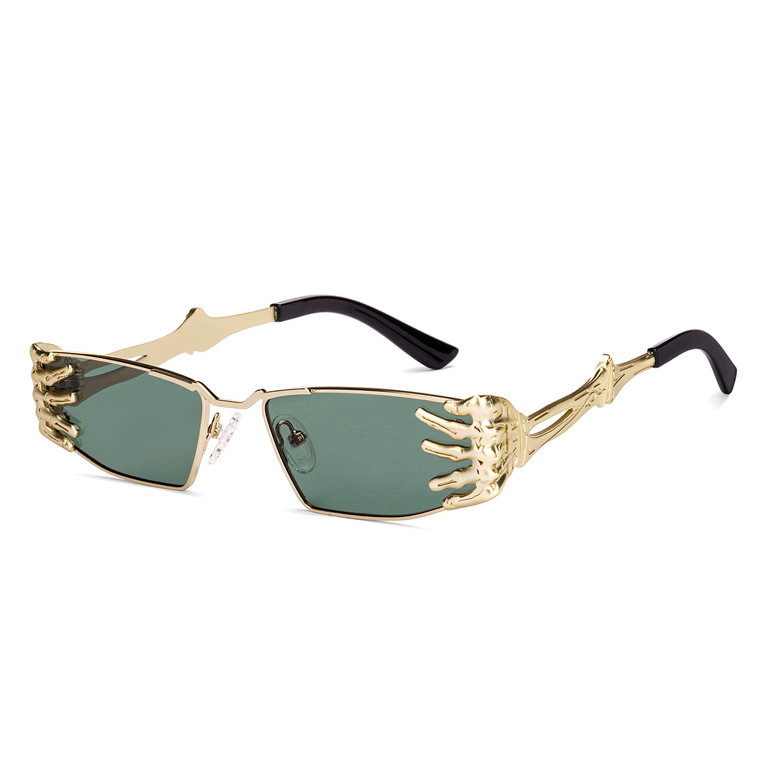 Buy Green Gold Full Rim Rectangle Square Vincent Chase HALLOWEEN