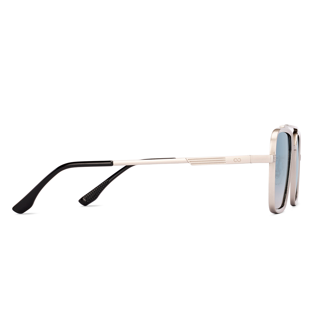 Buy Green Gradient Silver Full Rim Rectangle Vincent Chase