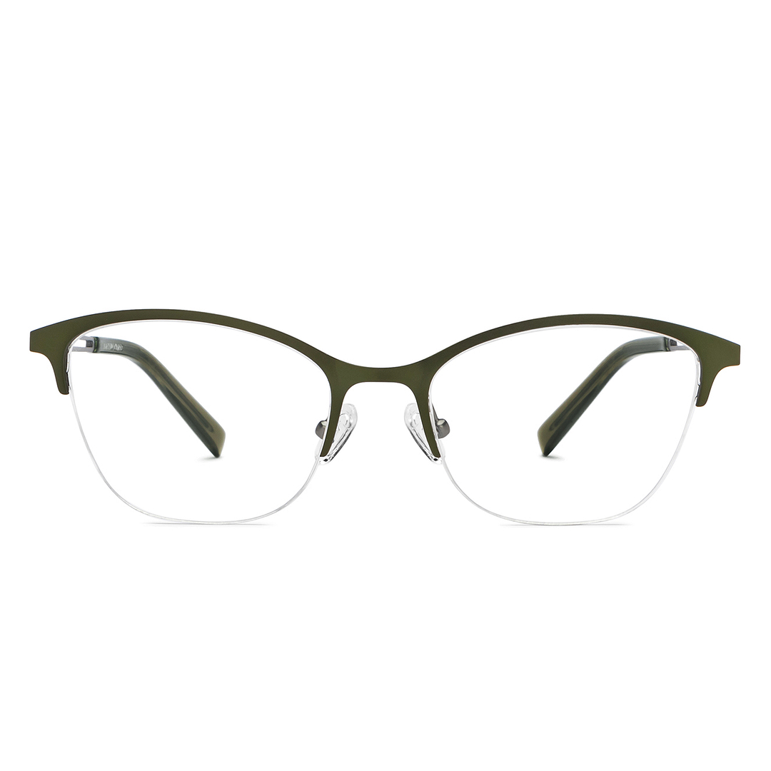 Vincent Chase Online Green Half Rim Cat Eye left side