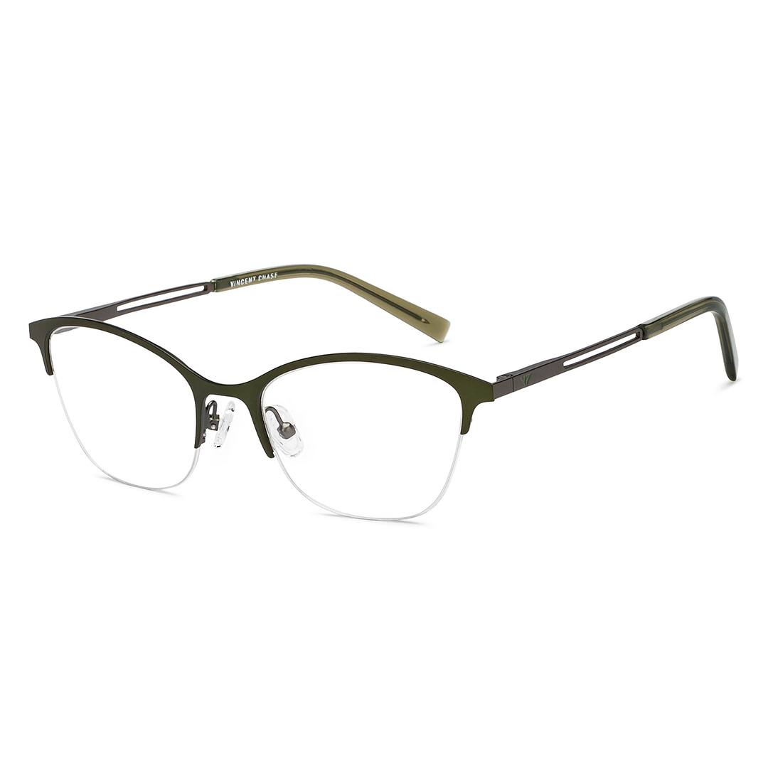 Vincent Chase Online Green Half Rim Cat Eye right side