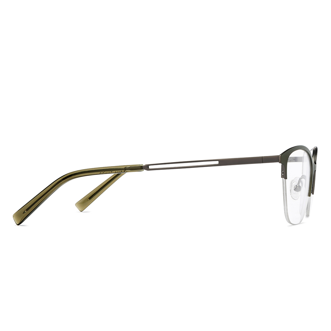 Vincent Chase Online Green Half Rim Cat Eye left side
